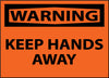 NMC W449AP-WARNING, KEEP HANDS AWAY, 3X5, PS VINYL (PAK OF 5)