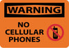NMC W456AB-WARNING, NO CELLULAR PHONES, GRAPHIC, 10X14, .040 ALUM (1 EACH)