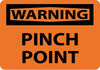 NMC W459AB-WARNING, PINCH POINT, 10X14, .040 ALUM (1 EACH)