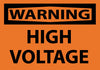 NMC W49AP-WARNING, HIGH VOLTAGE, 3X5, PS VINYL (PAK OF 5)