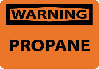 NMC W84RB-WARNING, PROPANE, 10X14, RIGID PLASTIC (1 EACH)