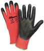 West Chester 701CRNF/M Medium Zone Defense Cut And Abrasion Resistant Black Foam Nitrile Dipped Palm Coated Work Gloves With Elastic Knit Wrist  (1/PR)