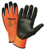 West Chester 703CONF/L Large Zone Defense Cut And Abrasion Resistant Black Nitrile Foam Palm Coated Work Gloves With Elastic Knit Wrist  (1/PR)