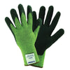 West Chester 710KSSN/L Large Cut And Abrasion Resistant Black Nitrile Dipped Palm Coated Work Gloves With Green Kevlar Liner And Extended Cuff  (1/PR)