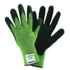 West Chester 710KSSN/M Medium Cut And Abrasion Resistant Black Nitrile Dipped Palm Coated Work Gloves With Green Kevlar Liner And Extended Cuff  (1/PR)
