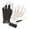 West Chester 86552/XL X-Large Black And White Ironcat Full Finger Split Kevlar And Goatskin Heavy Duty Mechanics Gloves With Hook And Loop Wrist And Spandex Back  (1/PR)