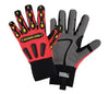 West Chester 86712/M Medium Orange R2 Safety Rigger Full Finger Synthetic Leather Mechanics Gloves With Neoprene Cuff, Spandex Back, TPR Finger, TPR Heavy Duty Knuckle, Reinforced Thermoplastic Fingertips And Clute Pattern  (1/EA)