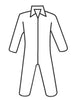 West Chester C3800/XXL 2X White PosiWear M3 5-Layer SSMS Polypropylene Disposable Basic Breathable Advantage Coveralls With Full Length Front Zipper Closure, Collar And Elastic Waistband (25 Per Case)  (1/EA)