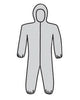 West Chester C3906/XXXL 3X Gray PosiWear M3 5-Layer SSMS Polypropylene Disposable Breathable Advantage Coveralls With Front Zipper Closure, Elastic Waistband, Attached Hood, Elastic Ankles And Elastic Wrists  (1/EA)