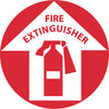 NMC WFS10-FLOOR SIGN, WALK ON, FIRE EXTINGUISHER, 17'' DIA (1 EACH)