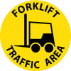 NMC WFS20-FLOOR SIGN, WALK ON, FORKLIFT TRAFFIC AREA, 17'' DIA (1 EACH)