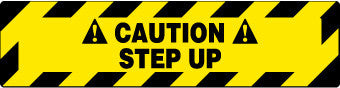 NMC WFS623-FLOOR SIGN, WALK ON, CAUTION STEP UP, 6X24 (1 EACH)