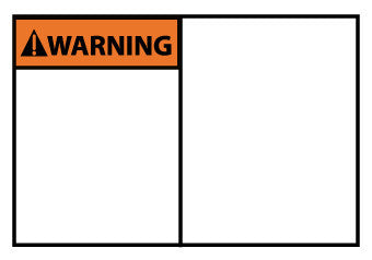 NMC WGA20AP-WARNING, BLANK, 3X5, PS VINYL (PAK OF 5)