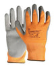 Wells Lamont Y9282HVM Medium Hi-Viz Orange And Gray GuardTec3 Dipped Cut Resistant Gloves With Knitwrist And Thermal Lining  (1/PR)