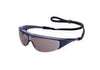 North 11150370 by Honeywell Millennia Safety Glasses With Blue Nylon Frame, Clear Polycarbonate Ultra-dura Anti-Scratch Lens And Breakaway Neck Cord  (1/EA)