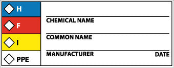 NMC WOL9ALV-RTK HAZARD WARNING LABEL, 1 1/2 X 4, PS VINYL (1 ROLL)