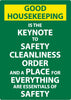 NMC WS3-GOOD HOUSKEEPING IS THE KEYNOTE.., 28X20, .040 ALUM (1 EACH)