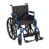 Drive Medical bls16fbd-sf Blue Streak Wheelchair with Flip Back Desk Arms, Swing Away Footrests, 16" Seat (1/EA)