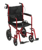 Drive Medical exp19ltrd Lightweight Expedition Transport Wheelchair with Hand Brakes, Red (1/EA)