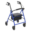 Drive Medical r800bl Rollator with 6" Wheels, Blue (1/EA)