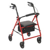 Drive Medical r800rd Rollator with 6" Wheels, Red (1/EA)