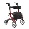 Drive Medical rtl10266 Nitro Euro Style Walker Rollator, Red (1/EA)