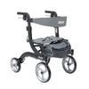 Drive Medical rtl10266bk-h Nitro Euro Style Walker Rollator, Hemi Height, Black (1/EA)