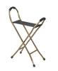 Drive Medical rtl10360 Folding Lightweight Cane with Sling Style Seat (1/EA)