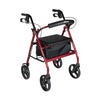 Drive Medical rtl728rd Aluminum Rollator with Removable Wheels, Red (1/EA)