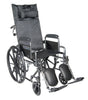Drive Medical ssp16rbdda Silver Sport Reclining Wheelchair with Elevating Leg Rests, Detachable Desk Arms, 16" Seat (1/EA)