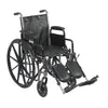 Drive Medical ssp216dda-elr Silver Sport 2 Wheelchair, Detachable Desk Arms, Elevating Leg Rests, 16" Seat (1/CV)