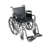 Drive Medical ssp216dda-sf Silver Sport 2 Wheelchair, Detachable Desk Arms, Swing away Footrests, 16" Seat (1/CV)