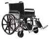 Drive Medical std20dfa-elr Sentra Extra Heavy Duty Wheelchair, Detachable Full Arms, Elevating Leg Rests, 20" Seat (1/CV)