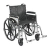 Drive Medical std20dfa-sf Sentra Extra Heavy Duty Wheelchair, Detachable Full Arms, Swing away Footrests, 20" Seat (1/CV)