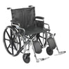 Drive Medical std22dda-elr Sentra Extra Heavy Duty Wheelchair, Detachable Desk Arms, Elevating Leg Rests, 22" Seat (1/CV)