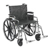 Drive Medical std22dda-sf Sentra Extra Heavy Duty Wheelchair, Detachable Desk Arms, Swing away Footrests, 22" Seat (1/CV)