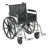 Drive Medical std22dfa-sf Sentra Extra Heavy Duty Wheelchair, Detachable Full Arms, Swing away Footrests, 22" Seat (1/CV)