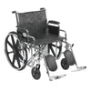 Drive Medical std22ecdda-elr Sentra EC Heavy Duty Wheelchair, Detachable Desk Arms, Elevating Leg Rests, 22" Seat (1/CV)