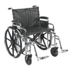 Drive Medical std24dda-sf Sentra Extra Heavy Duty Wheelchair, Detachable Desk Arms, Swing away Footrests, 24" Seat (1/CV)