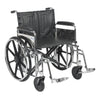 Drive Medical std24dfa-sf Sentra Extra Heavy Duty Wheelchair, Detachable Full Arms, Swing away Footrests, 24" Seat (1/CV)