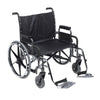 Drive Medical std26dda-sf Sentra Deluxe Heavy Duty Extra Extra Wide Wheelchair With Detachable Desk Arm Swing Away Footrests, 26" Seat (1/CV)