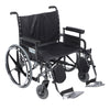 Drive Medical std26dfa-elr Sentra Deluxe Heavy Duty Extra Extra Wide Wheelchair With Detachable Full Arm and Elevating Leg Rests, 26" Seat (1/CV)