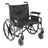Drive Medical std26dfa Sentra Extra Wide Heavy Duty Wheelchair, Detachable Full Arms, 26" Seat (1/CV)